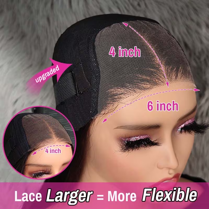 ISEE Wear & Go 6x4 Bob Straight Glueless Wig Pre-plucked Pre-Cut HD Lace Closure Wig