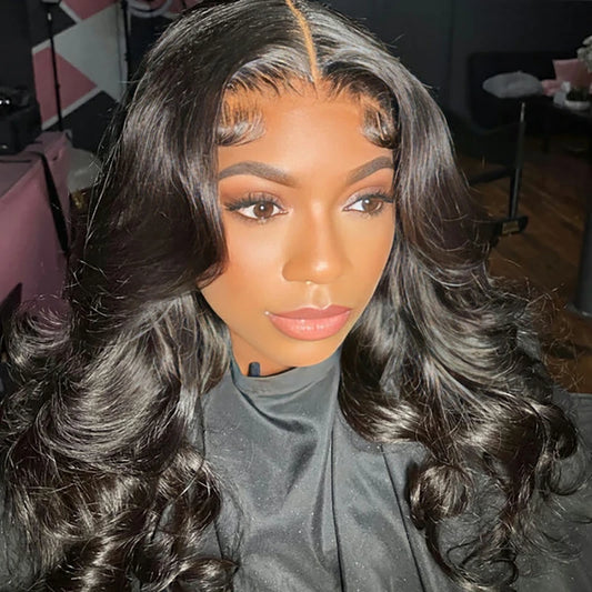 ISEE Wear Go Body Wave Glueless 6x4 Lace Closure Wig Pre-Cut HD Lace With Pre-Bleached Knots