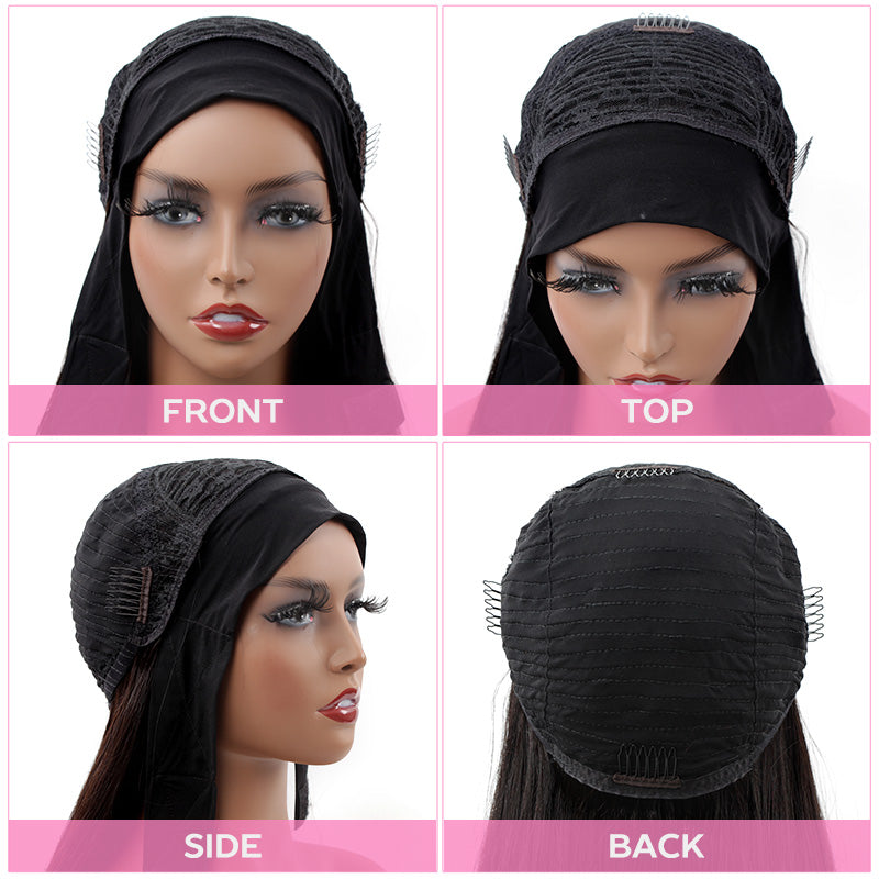 Body Wave Headband Wig Human Hair Glueless Wig | ISEE HAIR