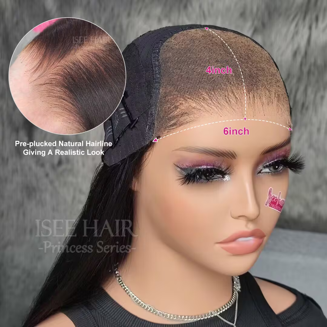 ISEE Wear Go Kinky Curly 6x4 Knot Bleaching Pre Cut HD Lace Glueless Wig With Pre Plucked Hairline Limited Stock