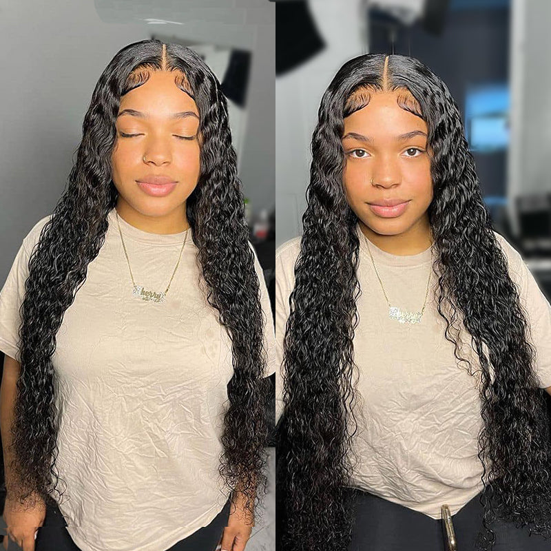 ISEE New Launch Wear & Go Glueless Lace Wig, HD Lace with Dome Cap Brazilian Deep Curly Lace Wig Beginner Friendly