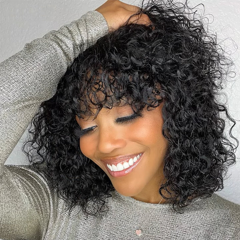 Curly weave bob outlet styles