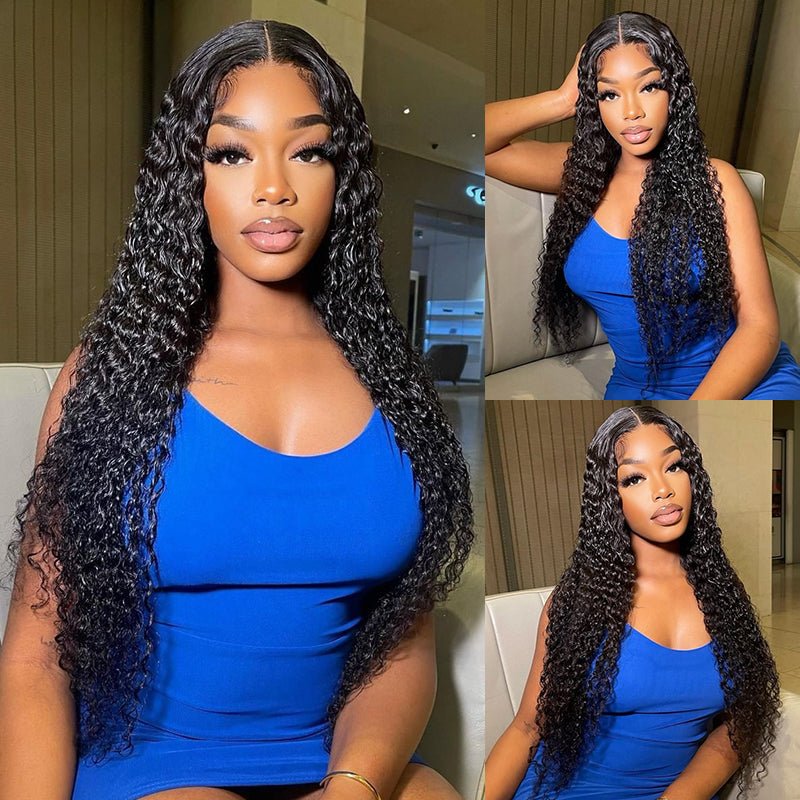 ISEE New Launch Wear & Go Glueless Lace Wig, HD Lace with Dome Cap Mongolian Water Wave Lace Wig Beginner Friendly